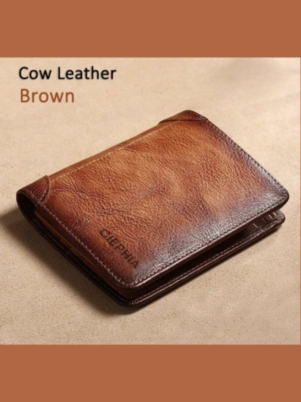 Giebhia Men’s RFID-Blocking Genuine Cowhide Leather Wallet 🔥